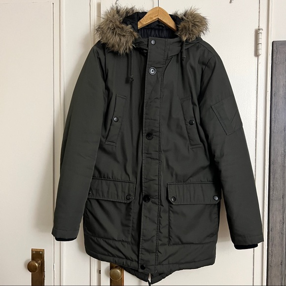 Clockhouse Men long Parka Jacket - Picture 1 of 13